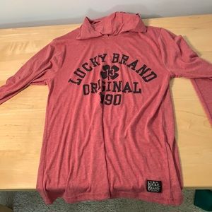 Lucky Brand Hooded Long Sleeve Shirt *NEVER WORN AND NEW WITH TAG*